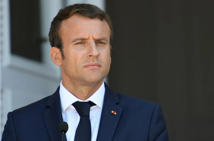 Emmanuel Macron à Varna, lors d'une visite en Bulgarie, le 25 août 2017