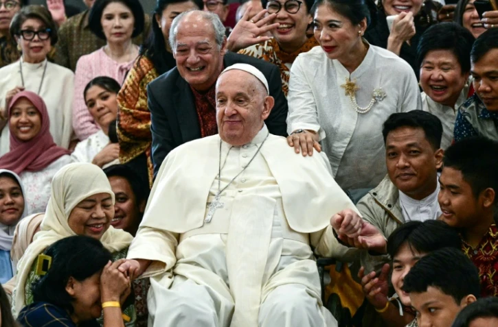 Le pape François rencontre des jeunes à Jakarta, le 4 septembre 2024