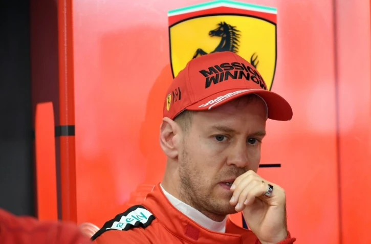 Le pilote allemand de Ferrari Sebastian Vettel lors des essais de présaison de F1 sur le circuit de Montmelo, près de Barcelone, le 21 février 2020