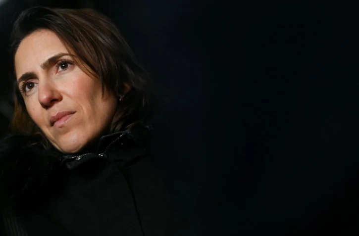 La tête de liste et eurodéputée Renaissance Valérie Hayer en déplacement à Chemere-Le-Roi, le 1er mars 2024