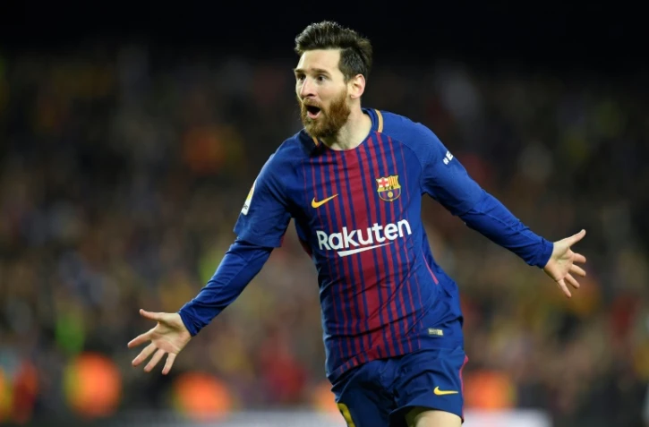 Lionel Messi avec le FC Barcelone, dont il est le buteur attitré, ici dans le clasico contre le Real Madrid au Camp Nou, le 6 mai 2018
