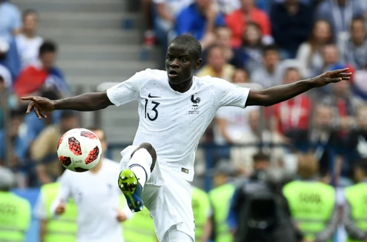 Le milieu de l'équipe de France, N'Golo Kanté, lors du quart de finale face aux Uruguayens, à Nijni Novgorod, le 6 juillet 2018