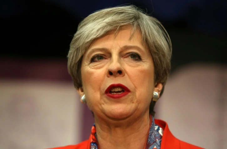 La Première ministre britannique Theresa May s'exprime sur le légilsatives le 9 juin 2017 à Maidenhead