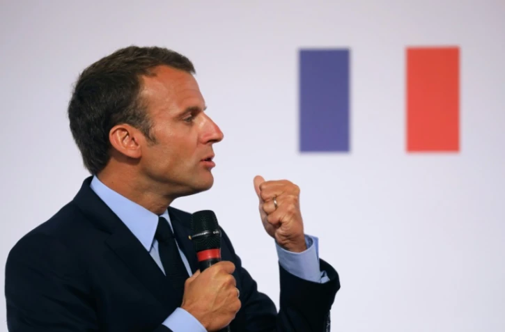 Emmanuel Macron à Paris le 22 mai 2018