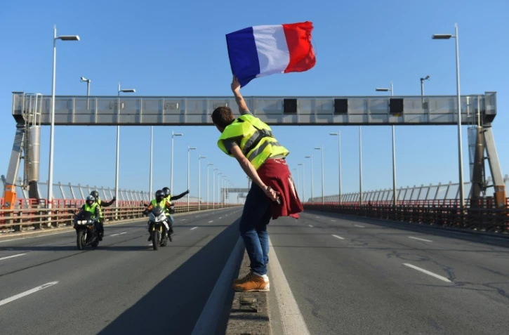 Sur la rocade autour de Bordeaux, le 17 novembre 2018