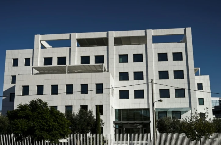 Le siège de la société Delta Tankers à Athènes le 2 novembre 2019,   propriétaire du pétrolier grec Bouboulina responsable, selon Rio, de la marée noire au Brésil