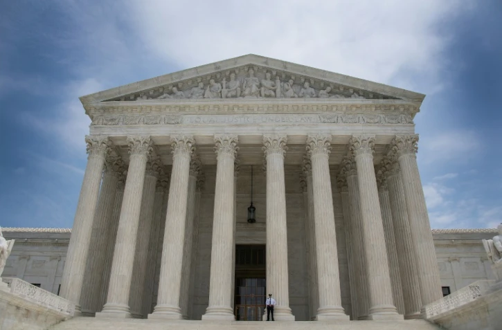 Vue de la Cour suprême américaine à Washington le 15 juin 2017 