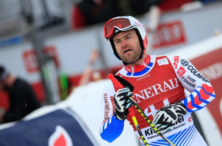 Le skieur français David Poisson à l'arrivée du super-G de Kitzbühel, le 25 janvier 2013