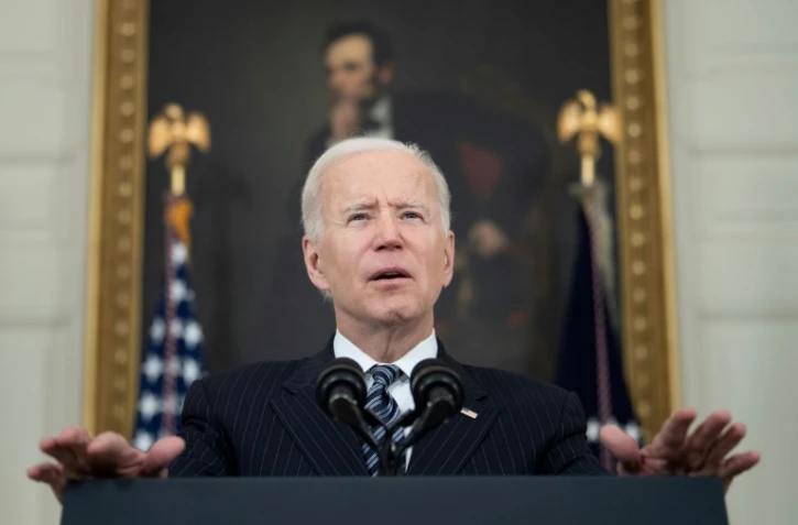 Le président américain Joe Biden s'exprime depuis la Maison Blanche le 22 avril 2021