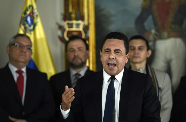 Samuel Moncada, le chef de la diplomatie vénézuélienne, a annoncé le maintien du projet de Constituante, le 18 juillet 2017, à Caracas, malgré les menaces de Trump