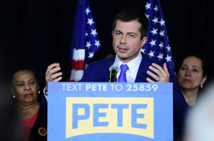 Le candidat démocrate Pete Buttigieg, le 22 février 2020 à Las Vegas, dans le Nevada