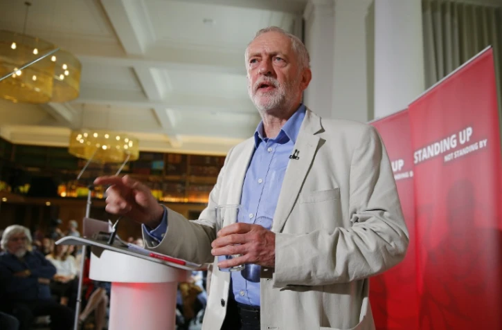 Jeremy Corbyn, leader du parti travailliste lors d'une réunion, à Londres, le 25 juin 2016