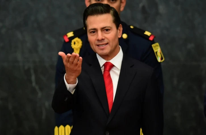 Le président mexicain Enrique Pena Nieto, le 23 janvier 2017 à Mexico