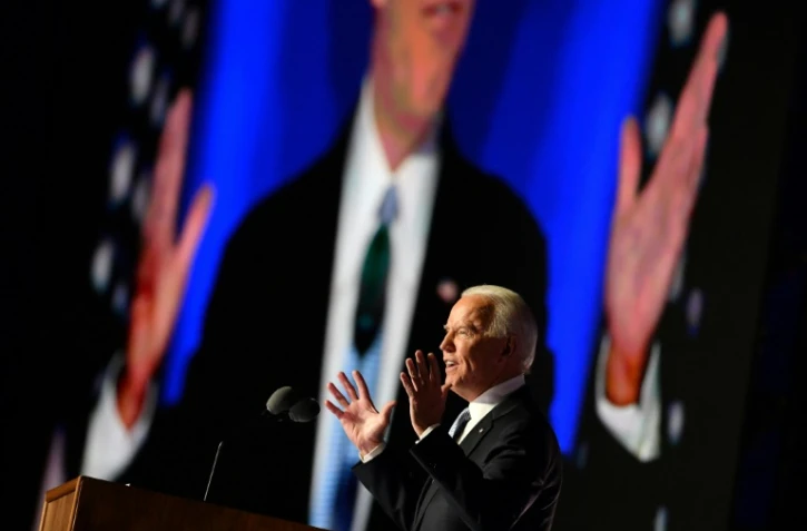 Joe Biden lors de son discours de victoire, le 7 novembre 2020 à Wilmington, dans le Delaware