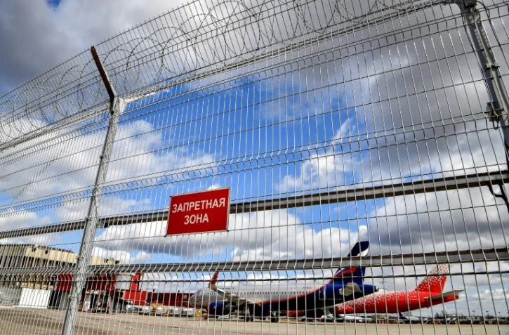 Un avion de la compagnie russe Aeroflot à l'aéroport de Moscou, le 4 avril 2020