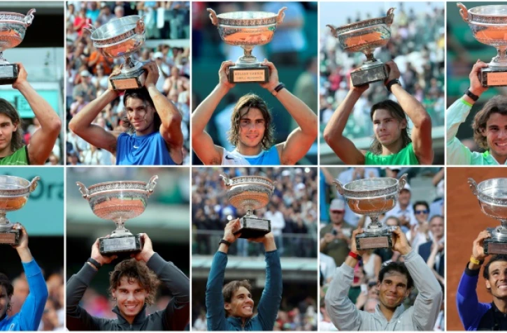 Rafael Nadal sacré aux internationaux de France de Roland-Garros, représenté en dix actes, le 11 juin 2017