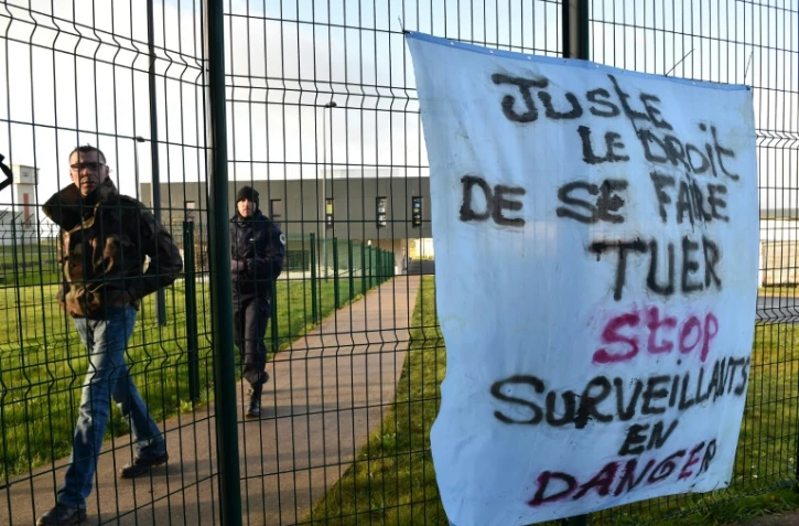Affiche posée par les surveillants de la prison d'Alençon/Condé-sur-Sarthe, mobilisés encore le 7 mars 2019