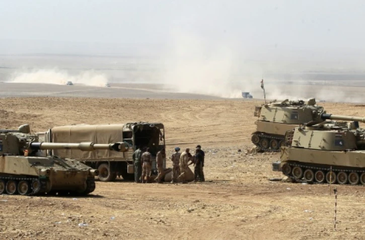 Les forces irakiennes au sud de Mossoul le 23 octobre 2016
