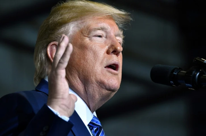 Le président américain Donald Trump le 13 août 2019 à Monaca, aux Etats-Unis