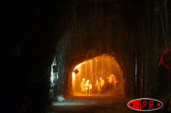 Lundi 15 décembre 2003
Visite de chantier à 200 mètres sous terre