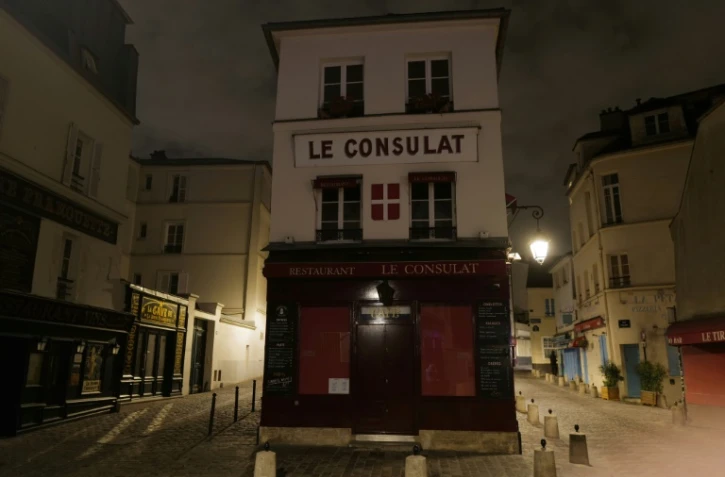 Le quartier de Montmartre à Paris, désert à cause du couvre-feu imposé par les autorités, le 23 octobre 2020