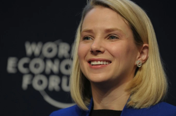 La patronne Yahoo! Marissa Mayer, le 22 janvier 2014 à Davos