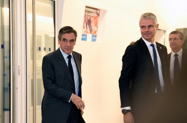 François Fillon et Laurent Wauquiez le 29 novembre 2016 à Paris