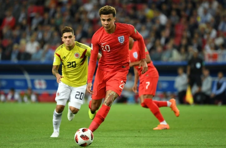 Le milieu anglais Dele Alli, ici contre la Colombie au stade de Spartak, le 3 juillet 2018, est de nouveau titularisé face à la Suède