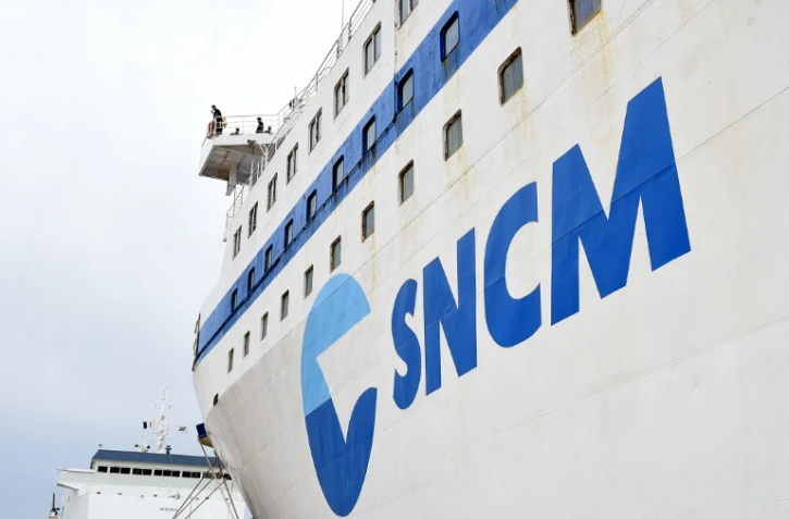 Un navire de la SNCM le 20 novembre 2015 dans le port de Marseille