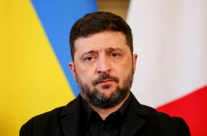 Volodymyr Zelensky à Londres le 8 décembre 2025
