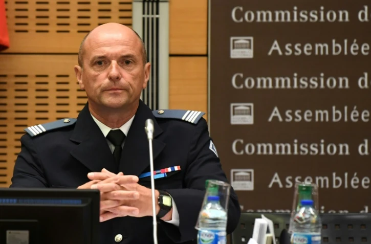 Pierre Leleu,le commandant de l'unité de CRS déployée le 1er mai place de la Contrescarpe, auditionné devant la commission des Lois du Sénat le 27 juillet 2018