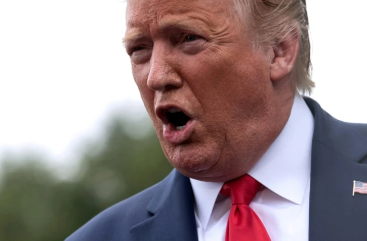 Le président américain Donald Trump s'exprime depuis les jardins de la Maison Blanche