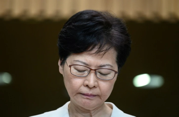 La cheffe de l'exécutif hong-kongais Carrie Lam, le 5 septembre 2019 à Hong Kong