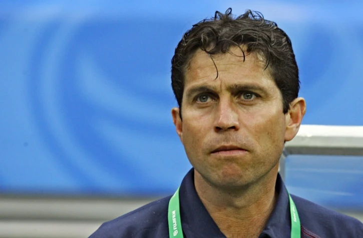 Frank Farina, alors entraîneur de l'Australie, le 21 juin 2005 à Leipzig, contre la Tunisie en Coupe des confédérations