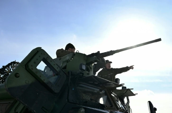 Des militaires ukrainiens de la 24e brigade mécanisée dans la région de Donetsk, le 16 février 2025