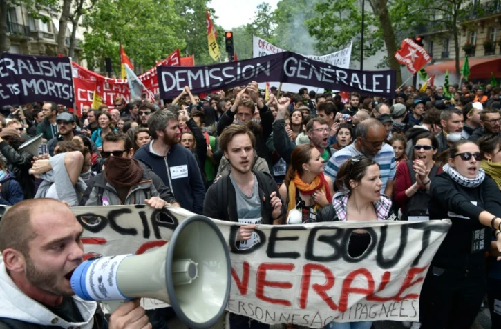 Manifestation contre la loi travail à Paris, le 14 juin 2016