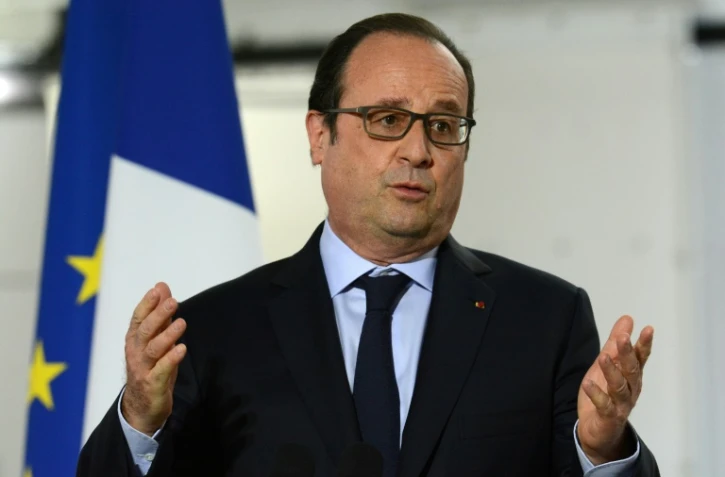 Le président François Hollande à Sable-sur-Sarthe le 4 mai 2016