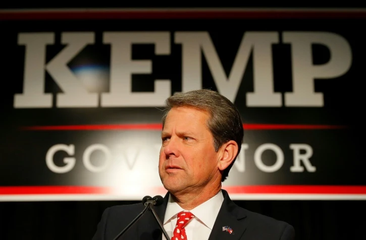 Le gouverneur de Géorgie Brian Kemp, le 6 novembre 2018