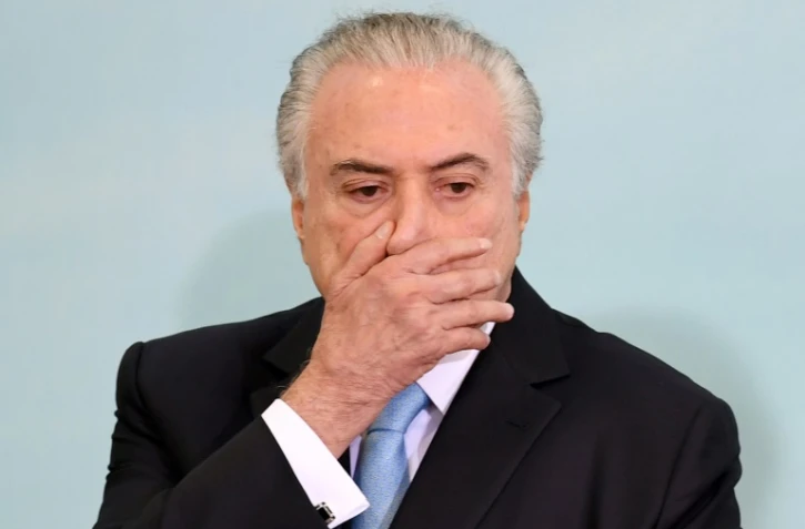 Le président brésilien Michel Temer à Brasilia le 7 juin 2017