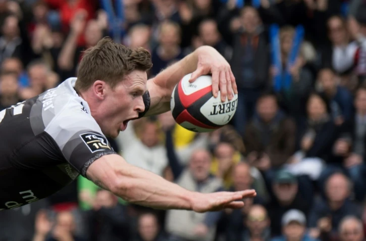 L'ailier britannique Chris Ashton lors d'un match de Top 14 face Ă  Toulon, au stade Mayol, le 25 mars 2018