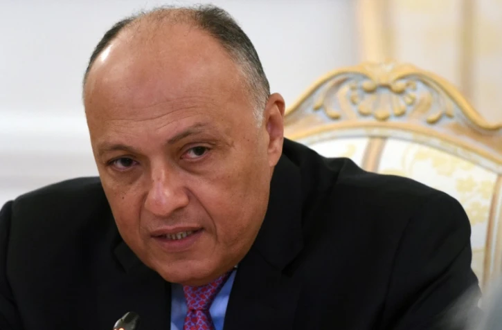 Le ministre égyptien des Affaires étrangères Sameh Shoukry le 16 mars 2016 à Moscou