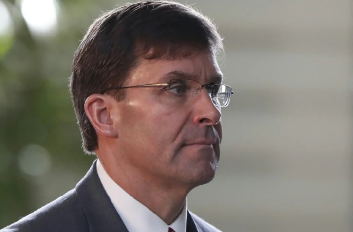 Le chef du Pentagone Mark Esper, le 7 août 2019 à Tokyo