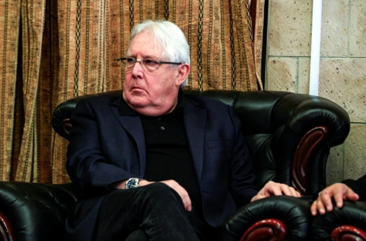 Martin Griffiths, l'envoyé spécial de l'ONU pour le Yémen, le 21 novembre 2018 à l'aéroport de Sanaa, au Yémen