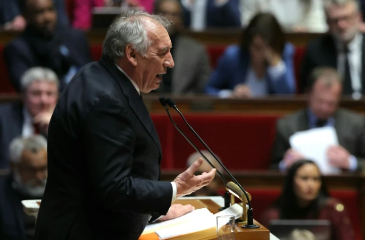 Le Premier ministre François Bayrou prononce son discours de politique générale à l'Assemblée nationale à Paris le 14 janvier 2025