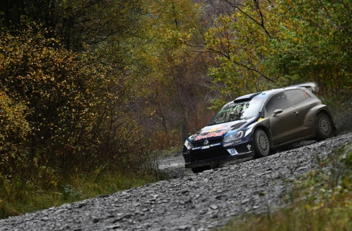 Sébastien Ogier (Volkswagen), le 29 octobre 2016 lors du Rallye de Grande-Bretagne