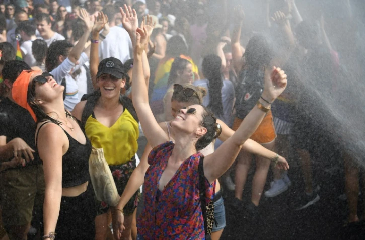 Des participants Ă la Gay Pride le 29 juin 2019 Ă Paris