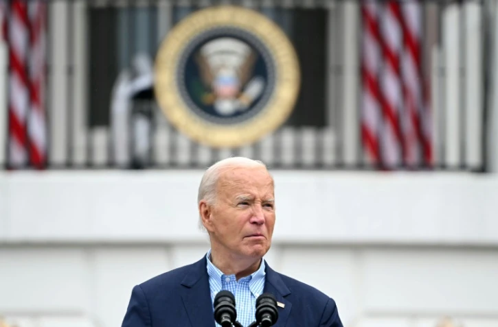 Le président américain Joe Biden le 4 juillet 2024 à la Maison Blanche, à Washington