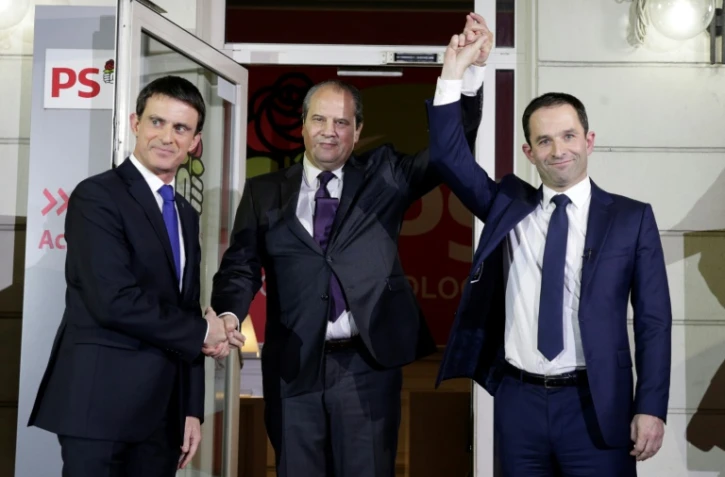 Du temps de la primaire socialiste où Benoît Hamon et Manuel Valls étaient encore sous l'étiquette PS, le 29 janvier 2017