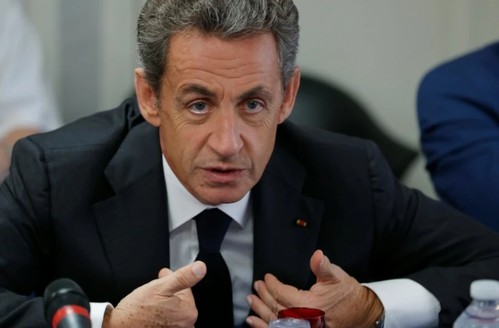 Nicolas Sarkozy, candidat à la primaire de la droite pour 2017, le 19 septembre 2016 à Franconville (Val-d'Oise)