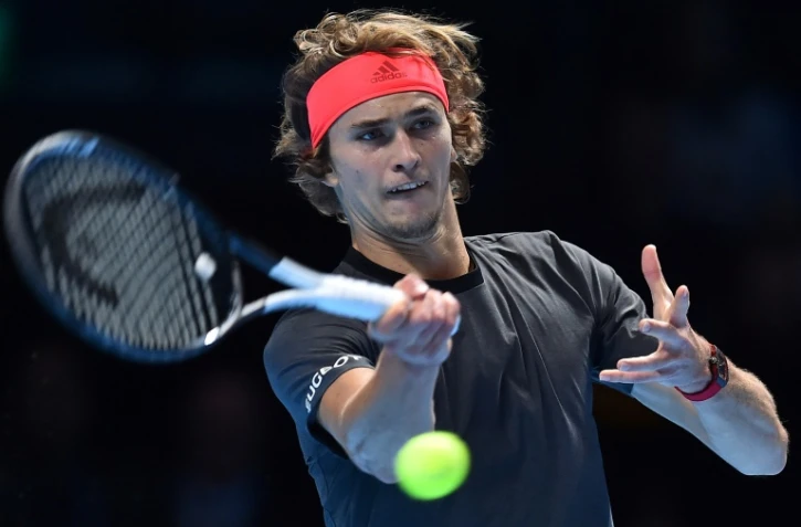 L'Allemand Alexander Zverev face au Serbe Novak Djokovic en finale du Masters, le 18 novembre 2018 à Londres 